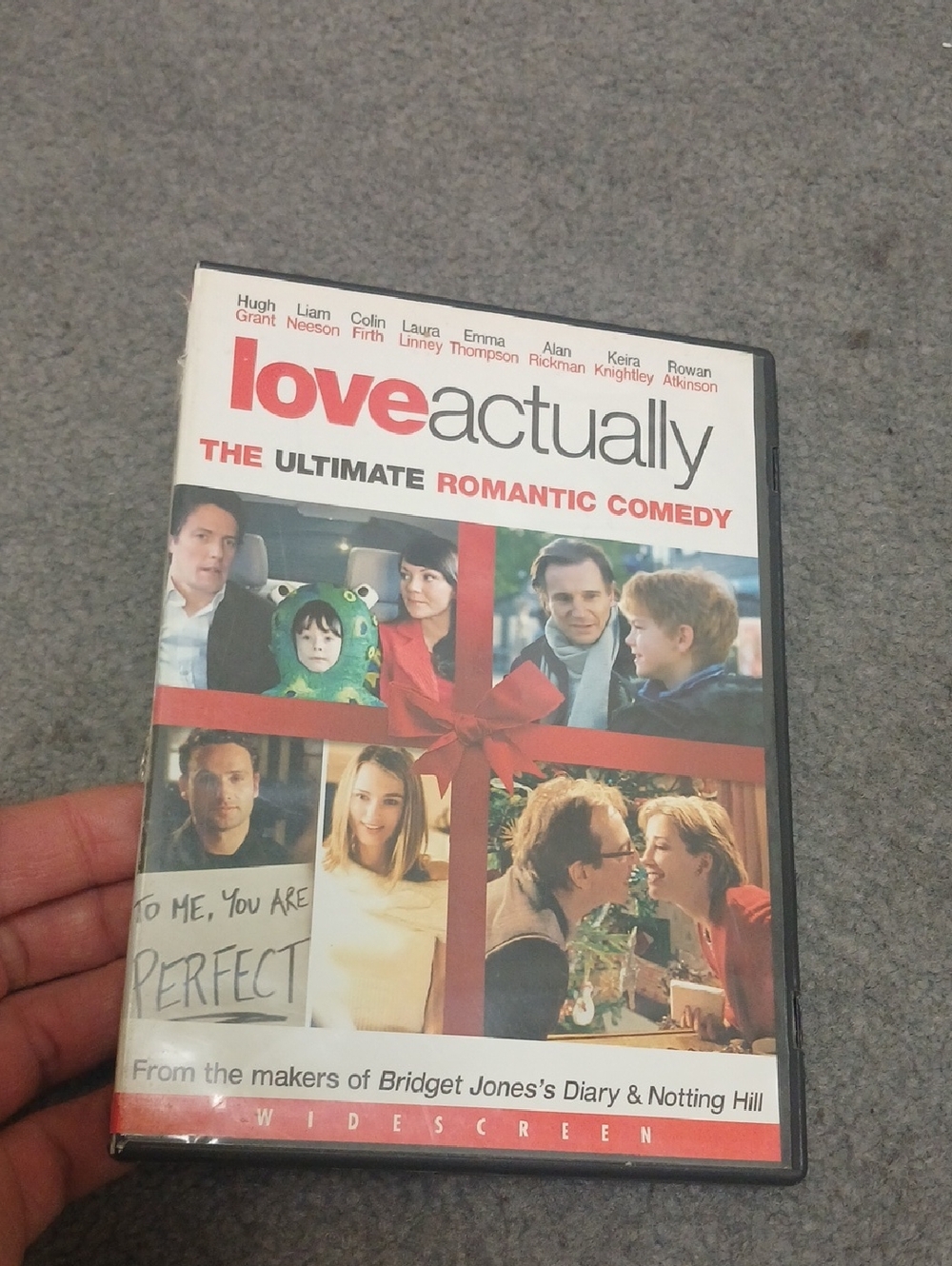 Love Actually DVD - Red, White Cover
